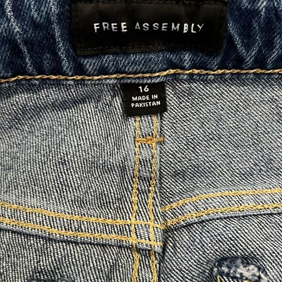 Free assembly the original 90s straight jeans size 16 new with tags - Picture 13 of 15